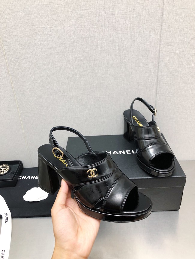 Chanel WOMENS SANDAL heel height 7.5CM 93562-11