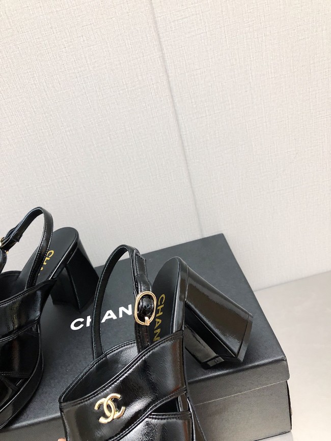 Chanel WOMENS SANDAL heel height 7.5CM 93562-11