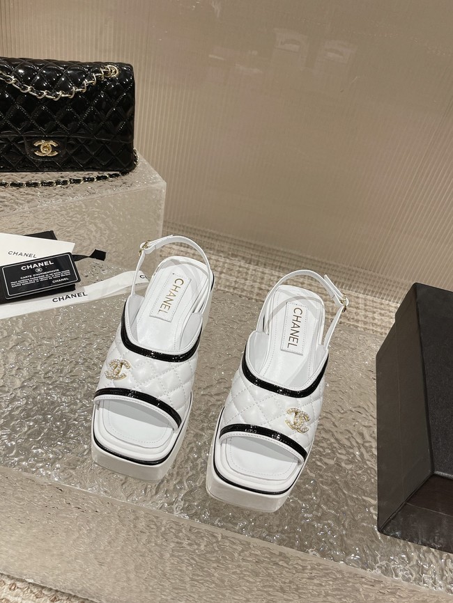 Chanel WOMENS SANDAL heel height 7.5CM 93562-4