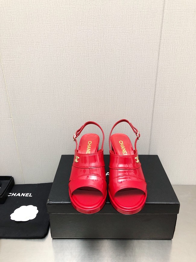 Chanel WOMENS SANDAL heel height 7.5CM 93562-7