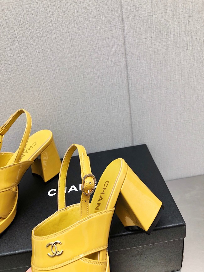Chanel WOMENS SANDAL heel height 7.5CM 93562-8
