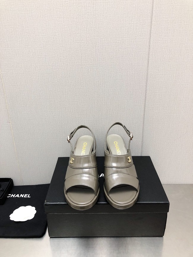 Chanel WOMENS SANDAL heel height 7.5CM 93562-9