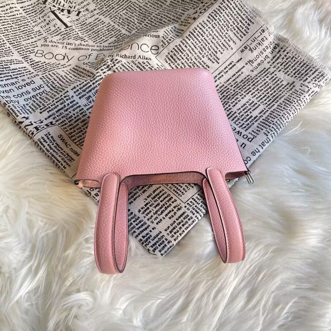 Hermes Mini Picotin 14 Lock Bags Original Togo Leather PL5302 Pink