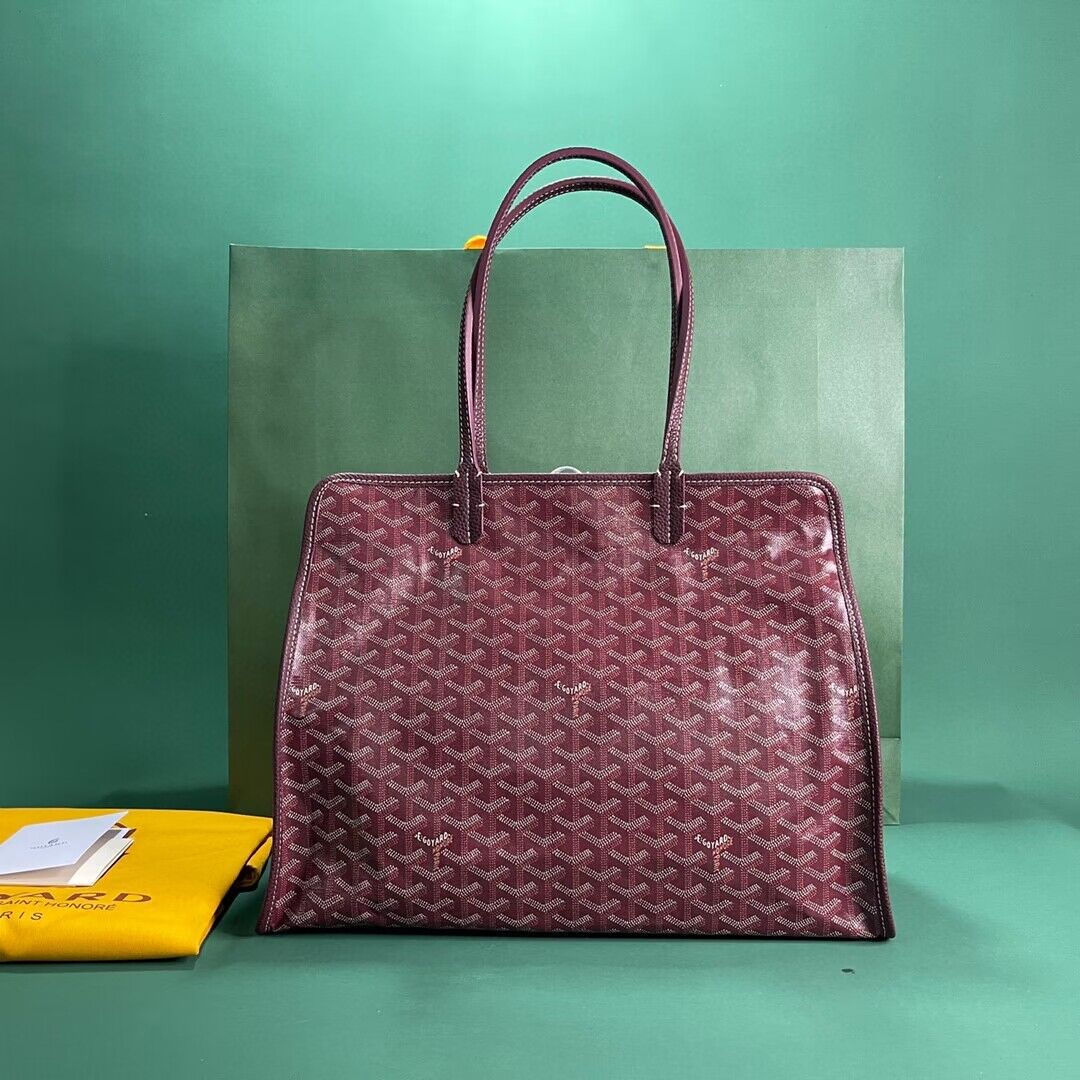 Goyard Hardy 2 Original Calfskin Leather Pet Bag 20299 Wine