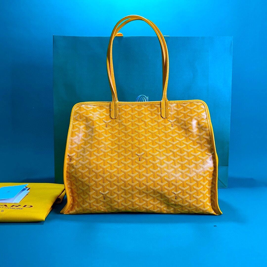 Goyard Hardy 2 Original Calfskin Leather Pet Bag 20299 Yellow