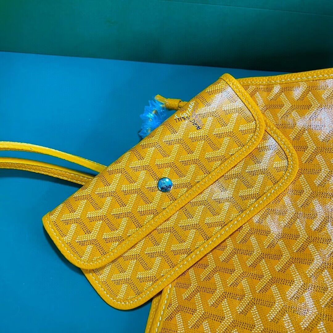 Goyard Hardy 2 Original Calfskin Leather Pet Bag 20299 Yellow