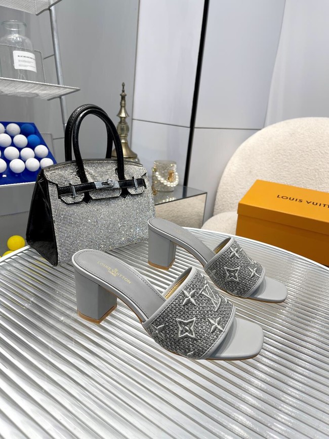 Louis Vuitton slides heel height 6.5CM 93529-4