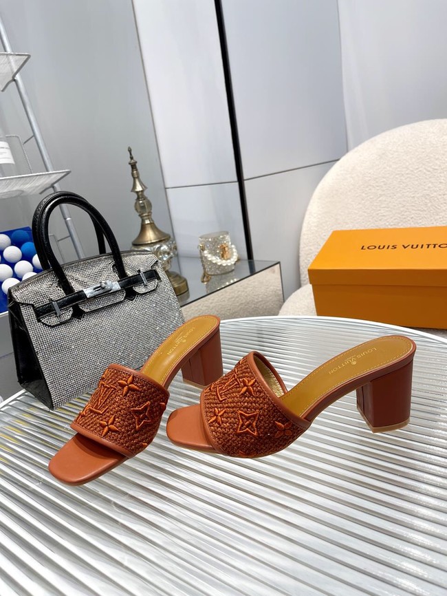 Louis Vuitton slides heel height 6.5CM 93529-5