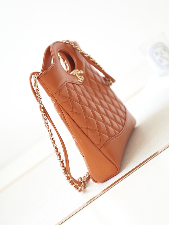 CHANEL 31 MINI SHOPPING BAG AS4133 BROWN