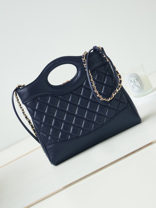 CHANEL 31 MINI SHOPPING BAG AS4133 dark blue