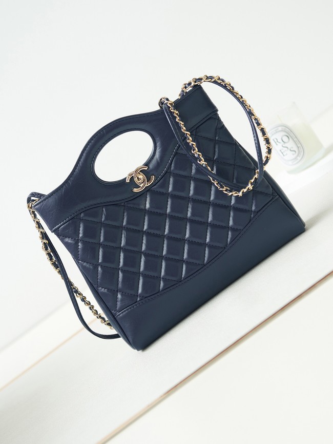 CHANEL 31 MINI SHOPPING BAG AS4133 dark blue