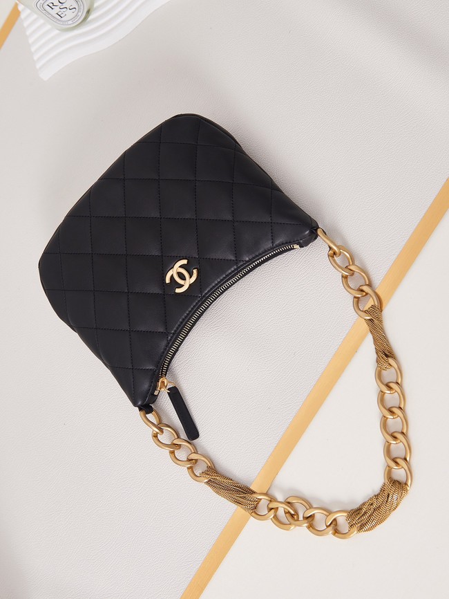 CHANEL HOBO HANDBAG AS4220 BLACK