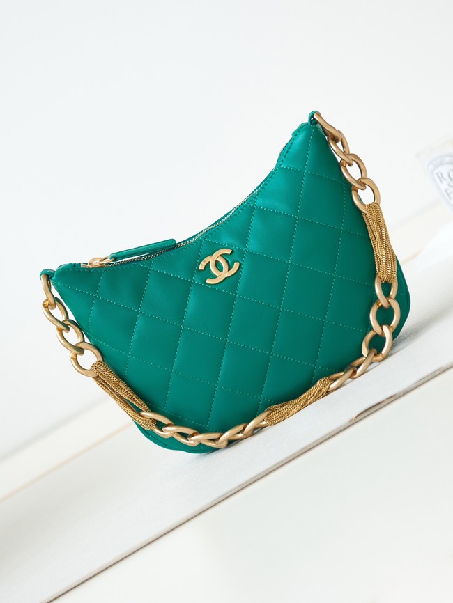 CHANEL HOBO HANDBAG AS4220 blue