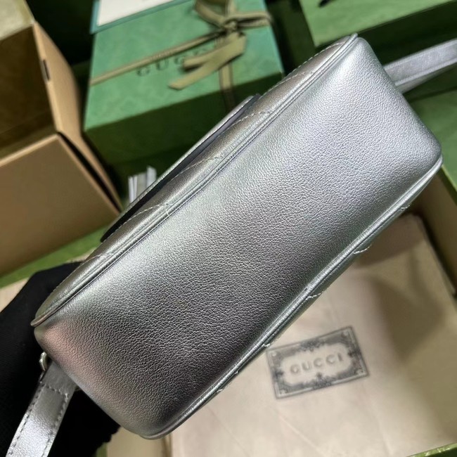 GUCCI BLONDIE SMALL SHOULDER BAG 742360 silver