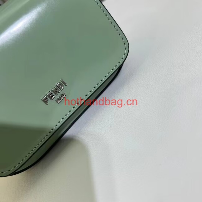 Fendi mini smooth leather bag F1089 green