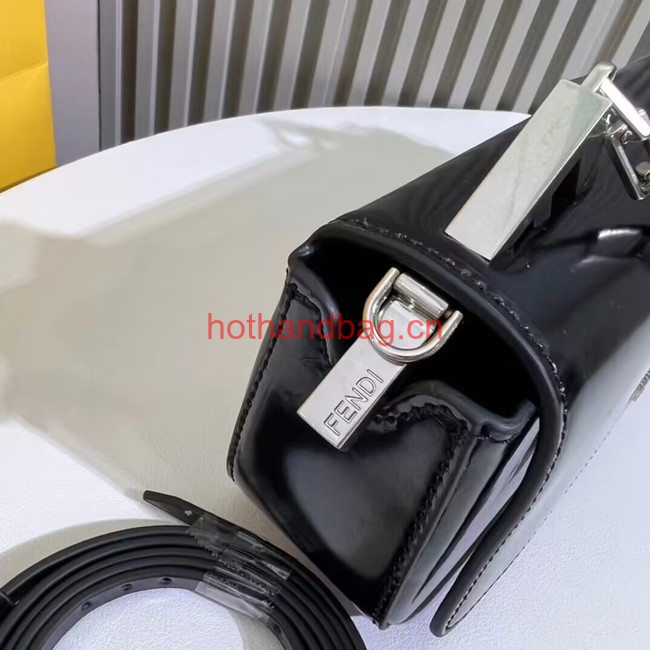 Fendi small smooth leather bag F1090 black