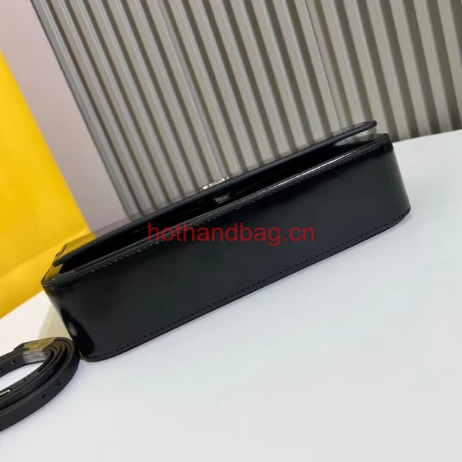 Fendi small smooth leather bag F1090 black