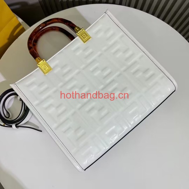 Fendi Sunshine small Shopper F1615 white