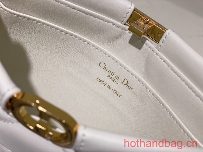 DIOR CARO COLLE NOIRE CLUTCH WITH CHAIN Latte Cannage Lambskin S5166UDBB