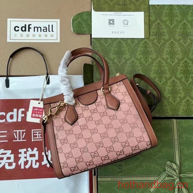 Gucci OPHIDIA GG SMALL TOTE BAG 547551 Pink