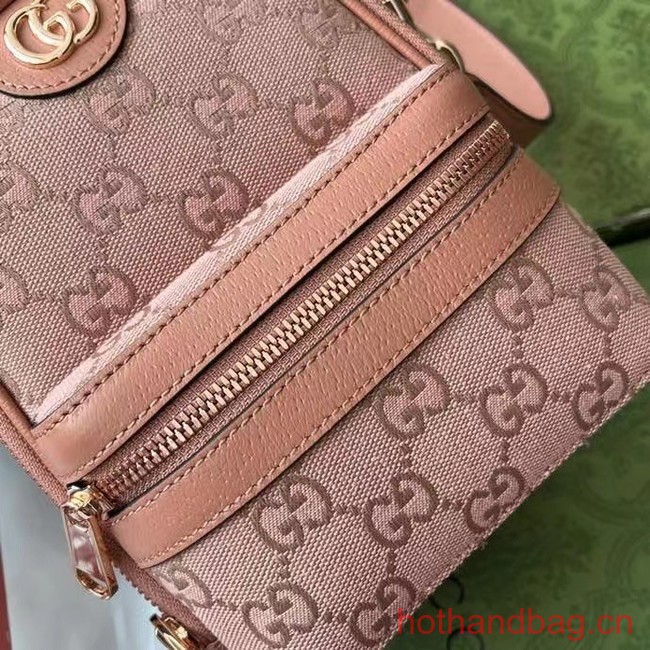 Gucci OPHIDIA MINI GG SHOULDER BAG 739701 Pink