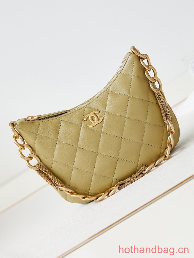 CHANEL HOBO HANDBAG AS4220 Khaki