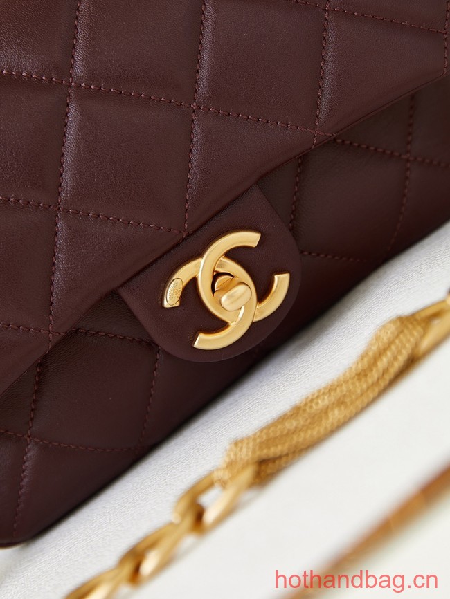 Chanel SMALL FLAP BAG AS4231 Wine