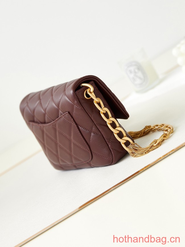 Chanel SMALL FLAP BAG AS4231 Wine