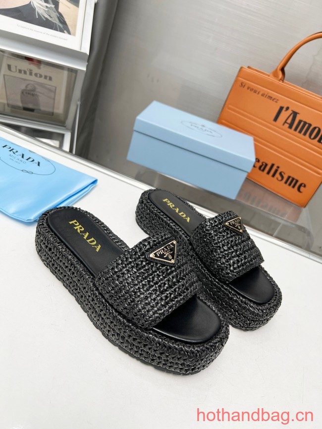 Prada Crochet flatform slides 93590-2