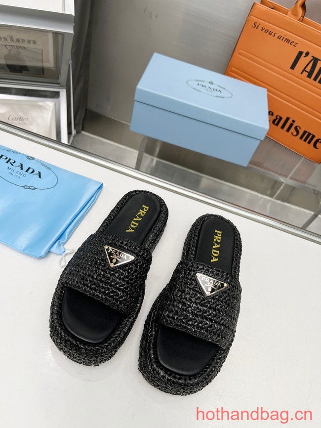 Prada Crochet flatform slides 93590-2