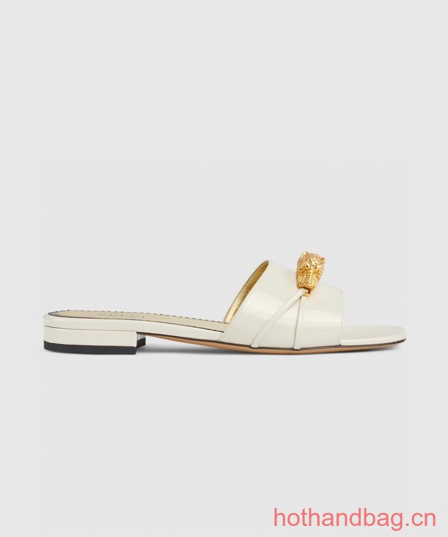 Gucci WOMENS SLIDE SANDAL WITH HARDWARE 93645-2