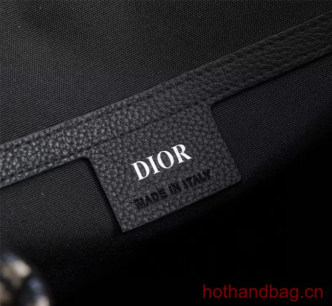 DIOR BACKPACK Beige and Black Dior Oblique Jacquard and Black Grained Calfskin CM1062A