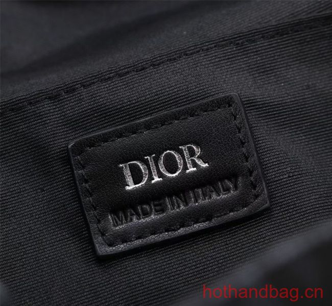 DIOR HIT THE ROAD BACKPACK Black CD Diamond Canvas 1ESBA163CDP