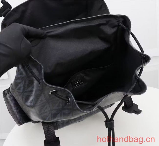 DIOR HIT THE ROAD BACKPACK Black CD Diamond Canvas 1ESBA163CDP