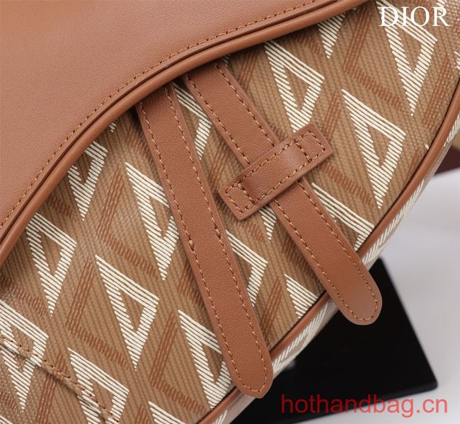 Dior Essentials SADDLE BAG Diamond Canvas 1ADPO093 brown