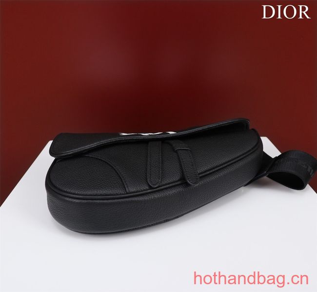 Dior Essentials SADDLE BAG Grained Calfskin 1ADPO093B black&white