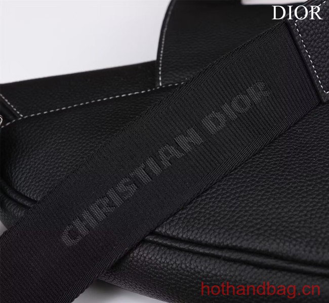 Dior Essentials SADDLE BAG Grained Calfskin 1ADPO093E BLACK