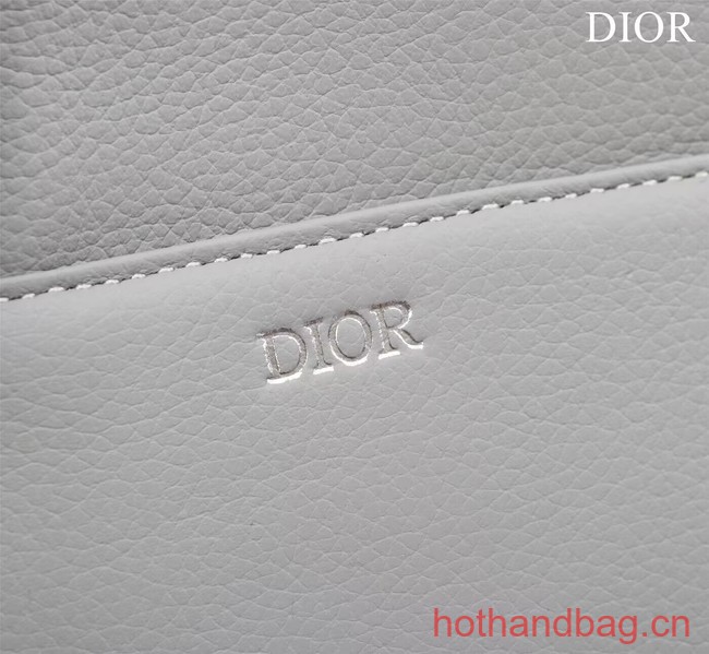 Dior Essentials SADDLE BAG Grained Calfskin 1ADPO093F GRAY