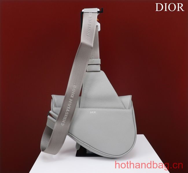 Dior Essentials SADDLE BAG Grained Calfskin 1ADPO093f-1 WHITE