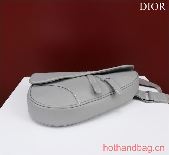 Dior Essentials SADDLE BAG Grained Calfskin 1ADPO093f-1 WHITE