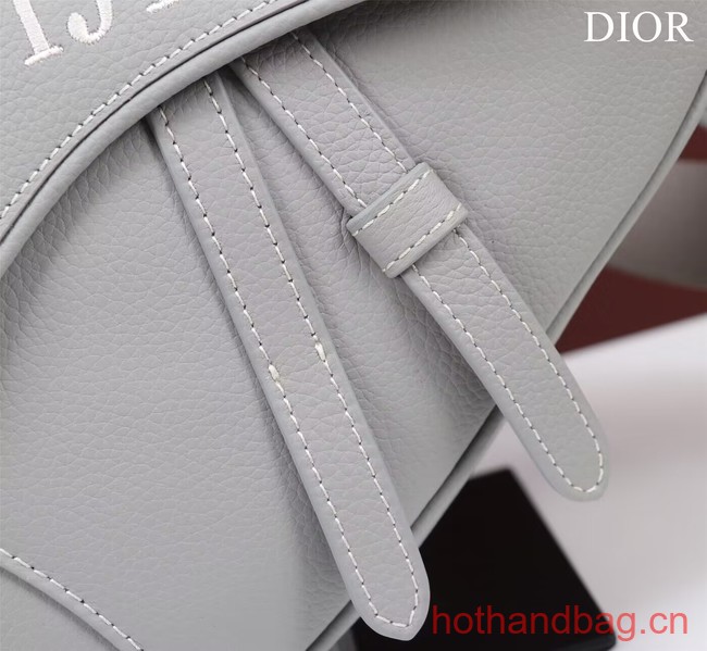 Dior Essentials SADDLE BAG Grained Calfskin 1ADPO093f-1 WHITE