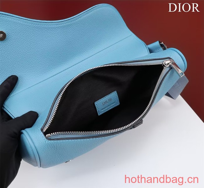 Dior Essentials SADDLE BAG Grained Calfskin 1ADPO093f-1 blue