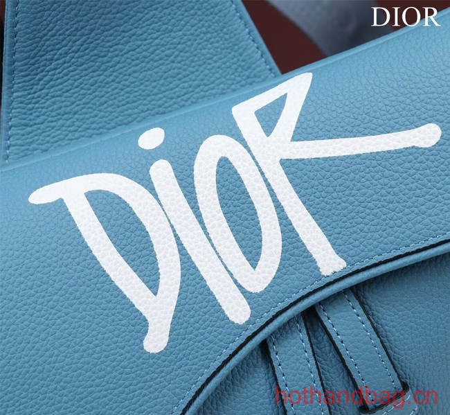 Dior Essentials SADDLE BAG Grained Calfskin 1ADPO093f-1 blue