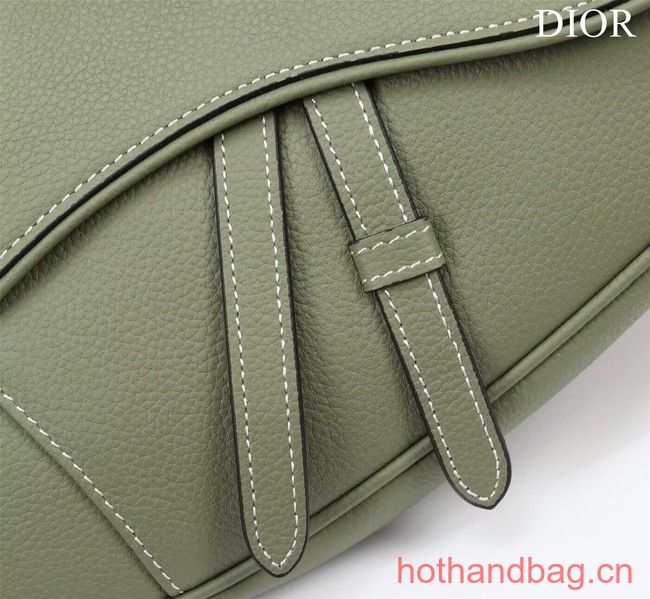 Dior Essentials SADDLE BAG Grained Calfskin 1ADPO093f-1 green
