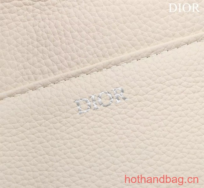 Dior Essentials SADDLE BAG Grained Calfskin 1ADPO093f WHITE