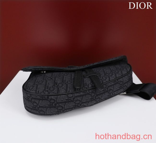 Dior Essentials SADDLE BAG Oblique Jacquard 1ADPO093 black