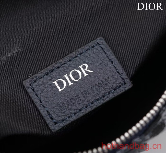 Dior Essentials SADDLE BAG Oblique Jacquard 1ADPO093 dark blue