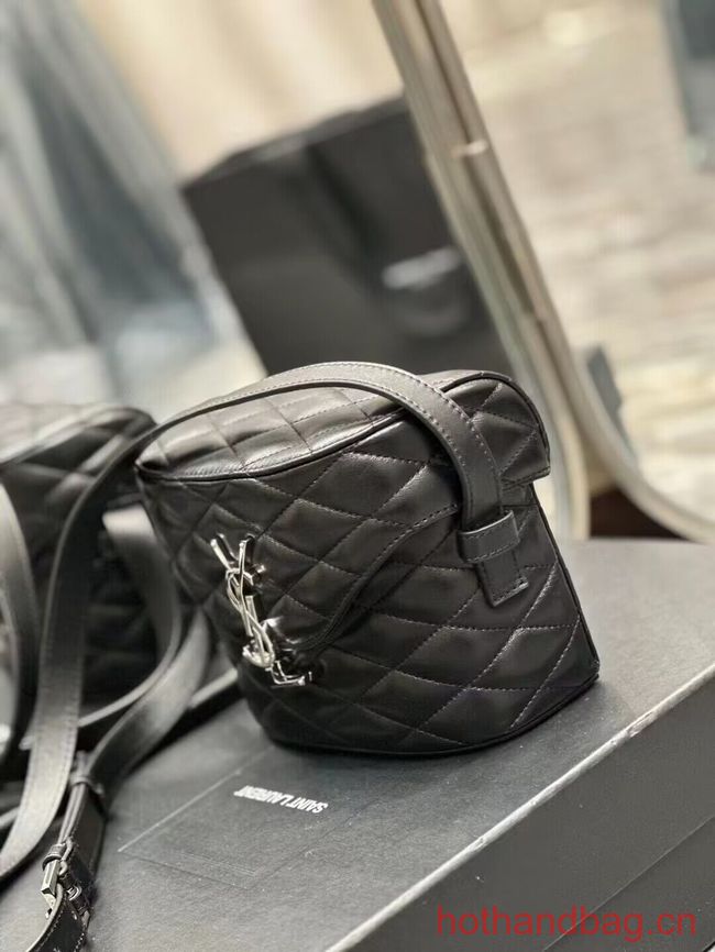 SAINT LAUREN JUNE BOX BAG IN QUILTED LAMBSKIN E910080 black