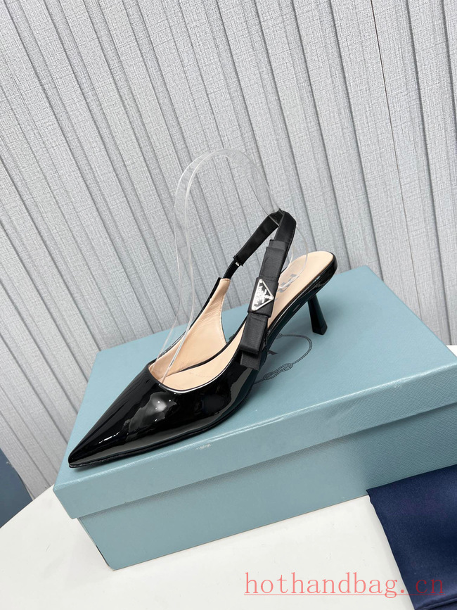 Prada leather slingbacks 93614-6