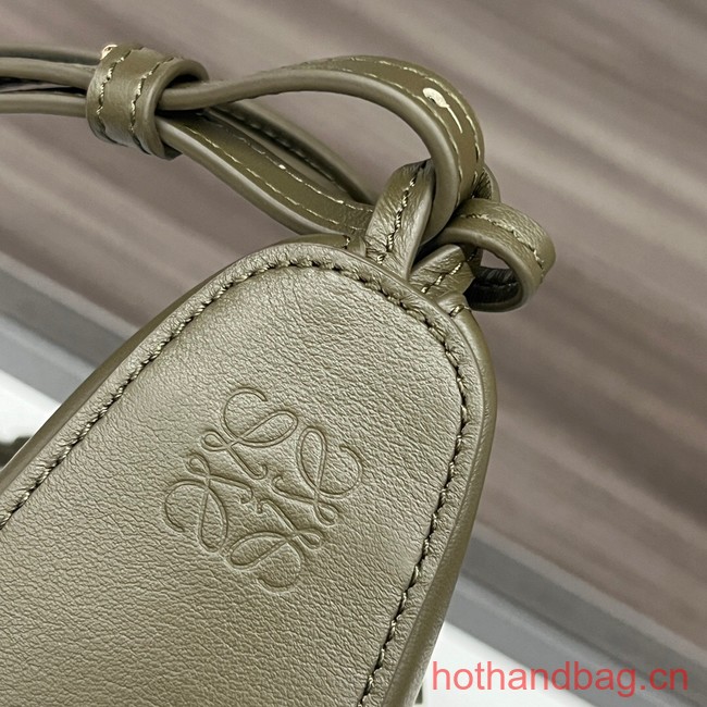 Loewe Original Leather Shoulder Handbag C923 Khaki